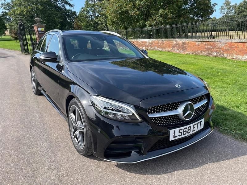 Black Used 2018 Mercedes C200 AMG line Estate | £17,000 (Fair price) - Image 1/4