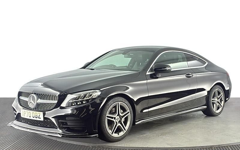 Used Mercedes C200 AMG line 198 HP (145 kW) 2020 Black Coupe