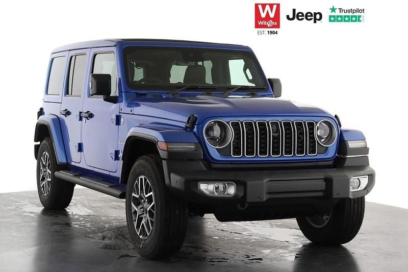 Blue New 2025 Jeep Wrangler Sahara SUV | £48,798 (Good price) - Image 1/4