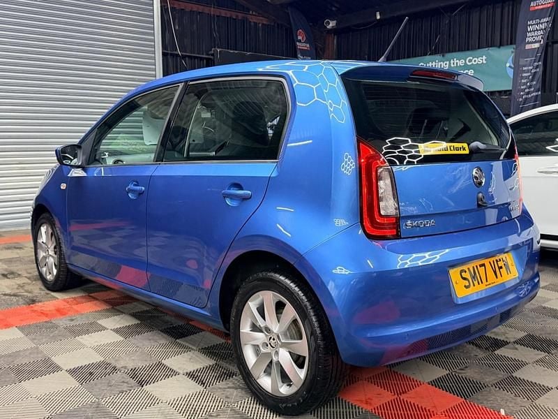 Used Skoda Citigo SE L 75 HP (55 kW) 2017 Blue Hatchback
