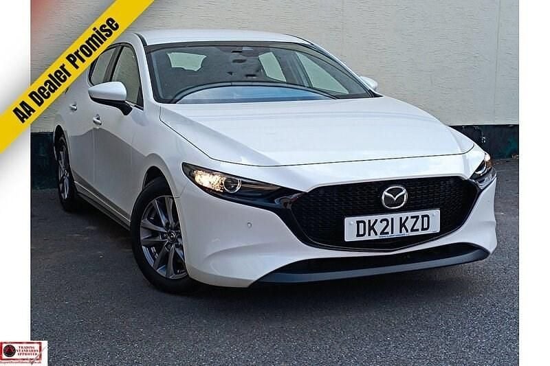 White Used 2021 Mazda 3 Hatchback | £15,950 (Good price) - Image 1/4