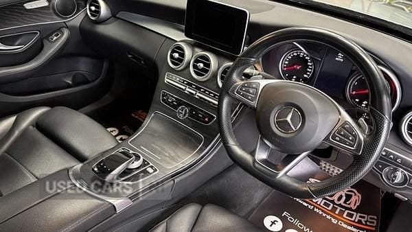 Used Mercedes C250 AMG line 204 HP (150 kW) 2018 Silver Sedan