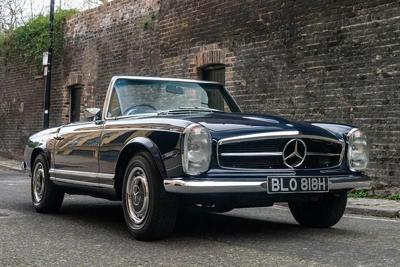 Used Mercedes SL280 1970 Blue Cabriolet