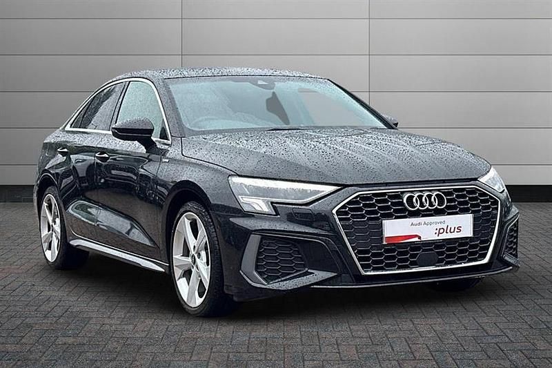 Mythos black Used 2023 Audi A3 S-Line Sedan | £20,899 (Fair price) - Image 1/4