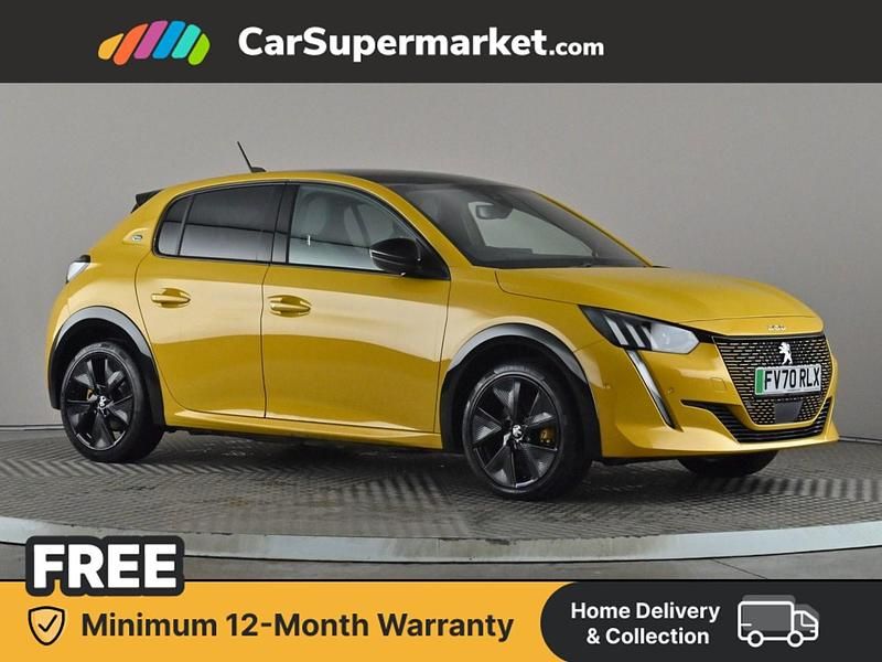 Used Peugeot e-208 GTi 100 kW (136 HP) 2021 Yellow Hatchback