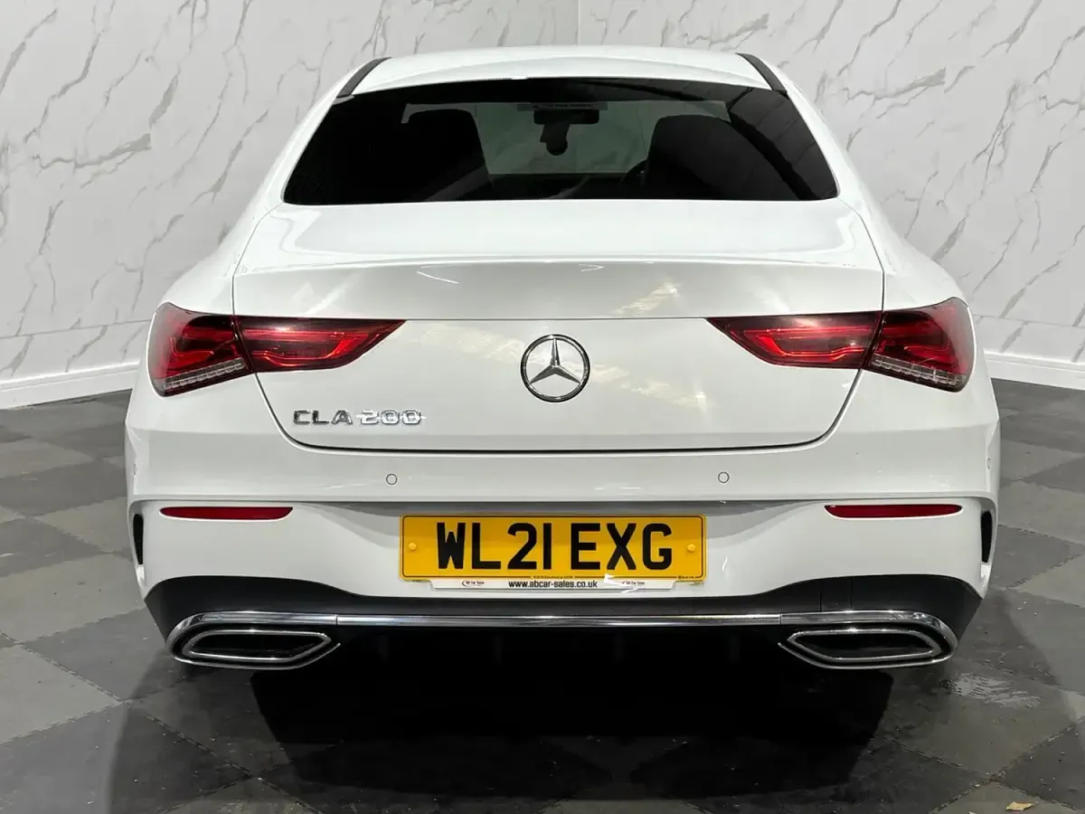 Used Mercedes CLA200 AMG line 163 HP (119 kW) 2021 White Coupe