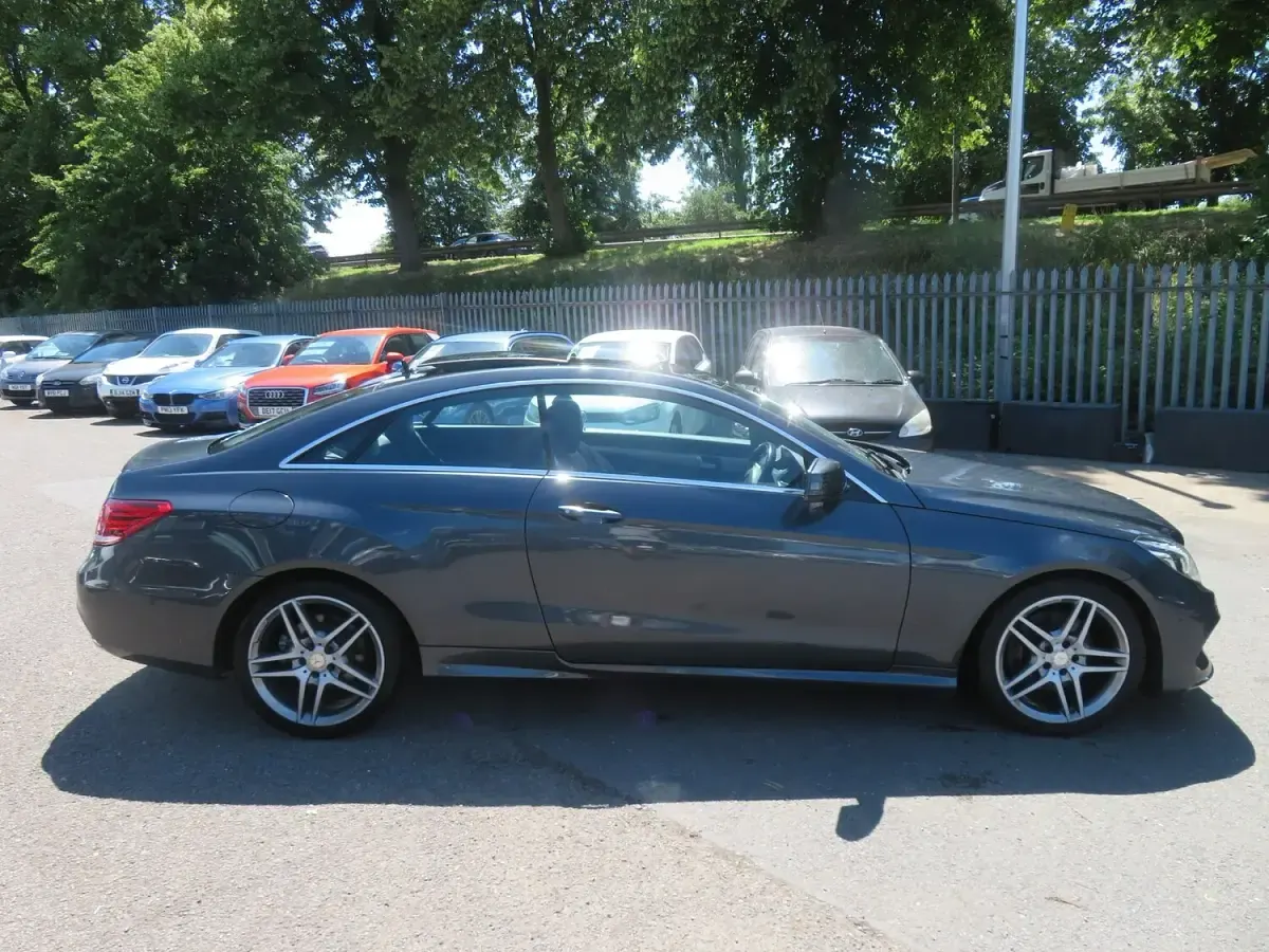 Used Mercedes E220 AMG line 2015 Grey Coupe