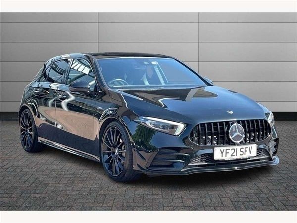 Black Used 2021 Mercedes A35 AMG Premium Plus Hatchback | £28,695 (A bit pricey) - Image 1/2