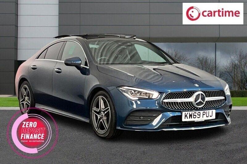 Blue Used 2020 Mercedes CLA220 AMG line Sedan | £23,350 (Fair price) - Image 1/3