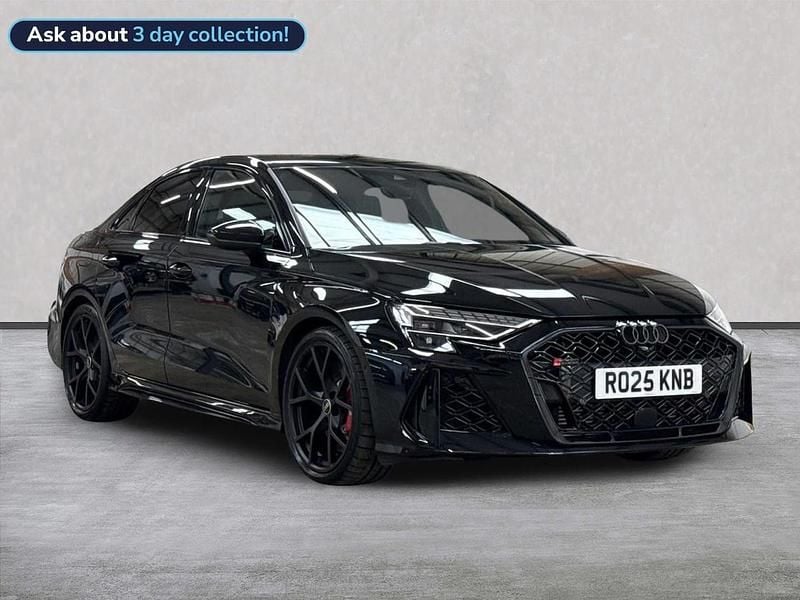 Black Used 2025 Audi RS3 Comfort Sedan | £58,673 - Image 1/4