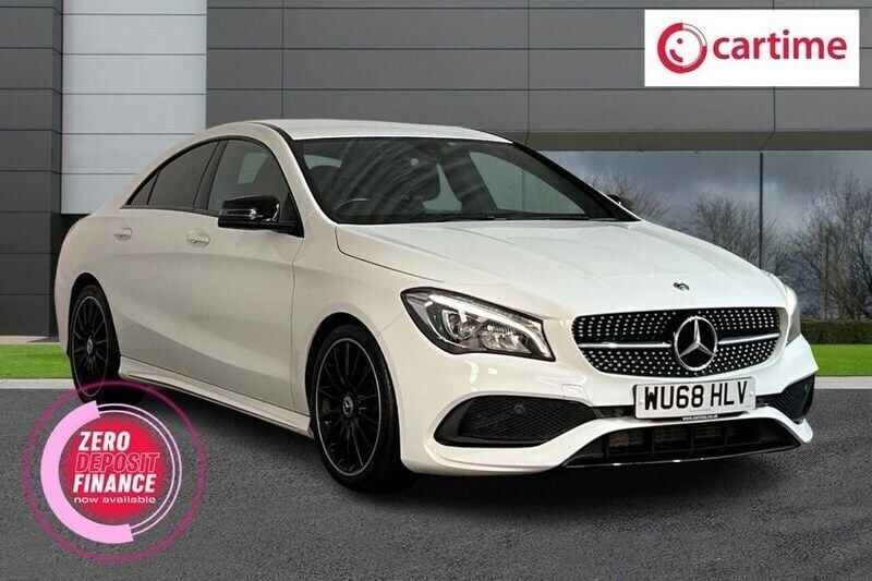 White Used 2018 Mercedes CLA200 AMG line Coupe | £14,750 (Good price) - Image 1/3