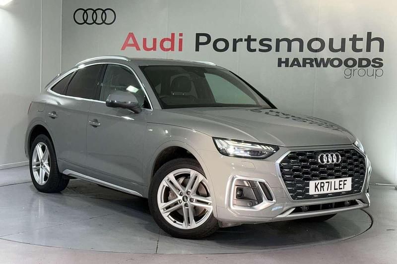 Grey Used 2022 Audi Q5 Sportback S-Line SUV | £29,990 (Good price) - Image 1/4