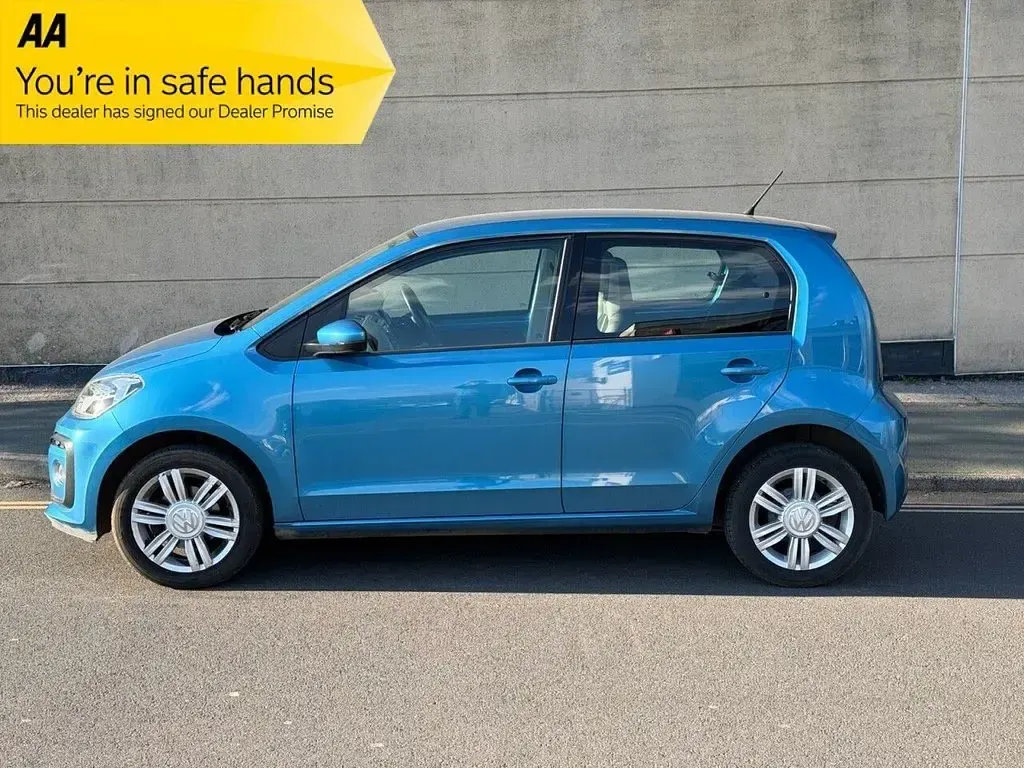 Used VW up! high up! 90 HP (66 kW) 2019 Blue Hatchback