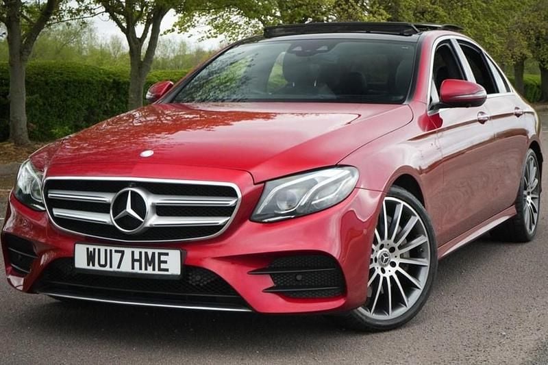 Used Mercedes E350 AMG Line Premium Plus 258 HP (189 kW) 2017 Red Sedan
