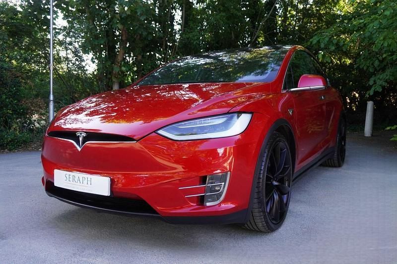 Red Used 2019 Tesla Model X SUV | £29,900 (Fair price) - Image 1/4
