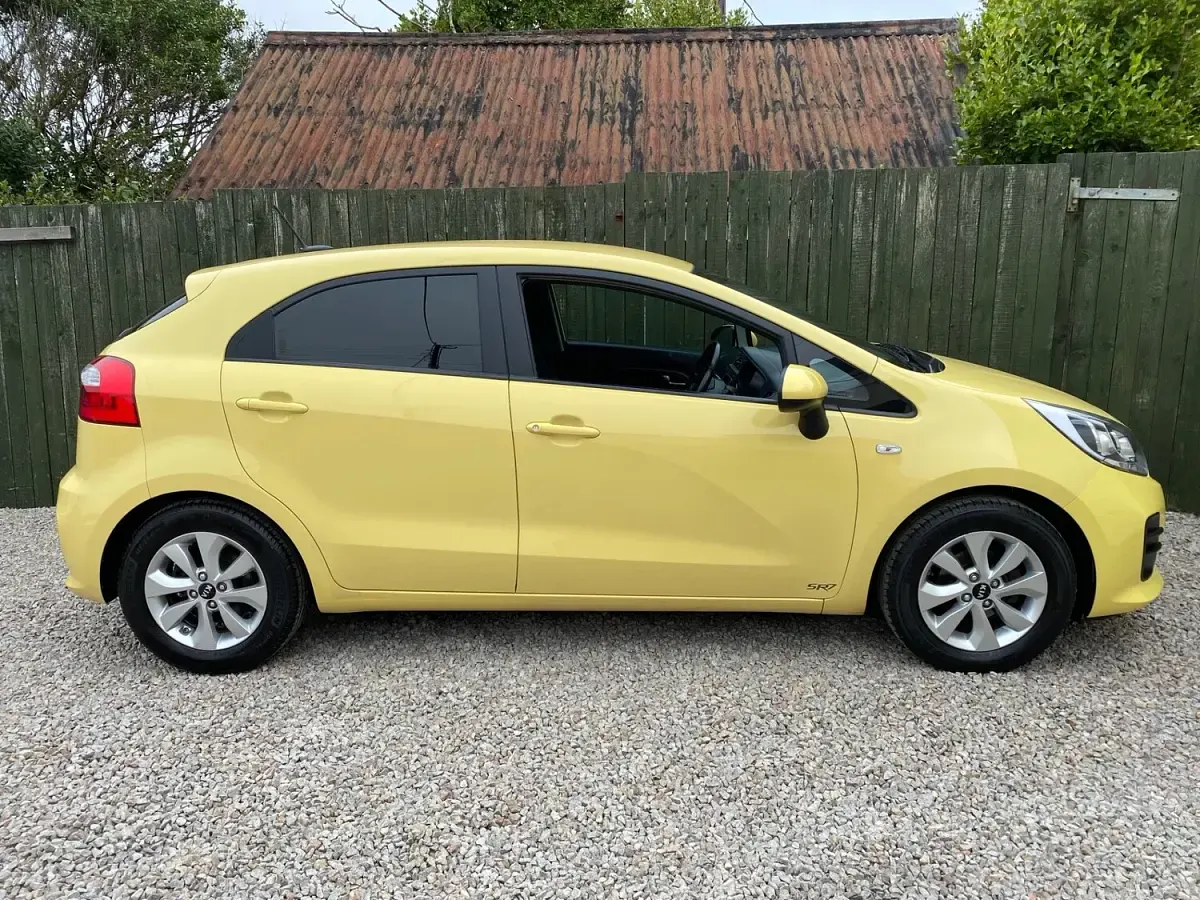 Used Kia Rio 2015 Yellow Hatchback