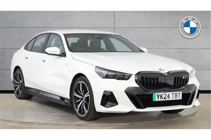 White Used 2024 BMW i5 M Sport Sedan | £46,995 (Expensive) - Image 1/4