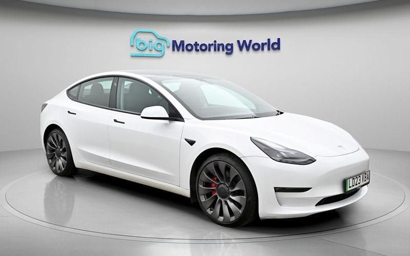 Used Tesla Model 3 Performance 461 kW (627 HP) 2023 White Sedan