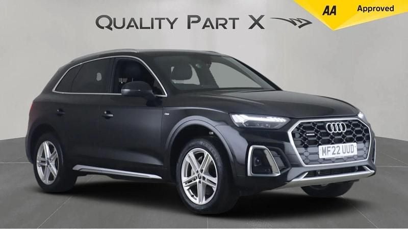 Black Used 2022 Audi Q5 S-Line SUV | £21,851 (Good price) - Image 1/3