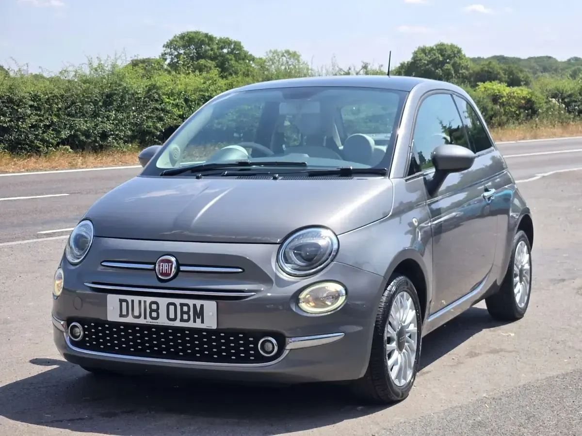 Used Fiat 500 Lounge 69 HP (50 kW) 2018 Grey Hatchback
