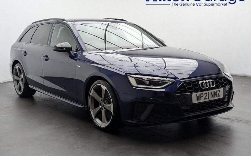 Blue Used 2021 Audi A4 Black Edition Estate | £20,750 (Fair price) - Image 1/4
