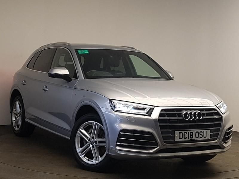 Silver Used 2018 Audi Q5 S-Line SUV | £20,798 (Good price) - Image 1/4