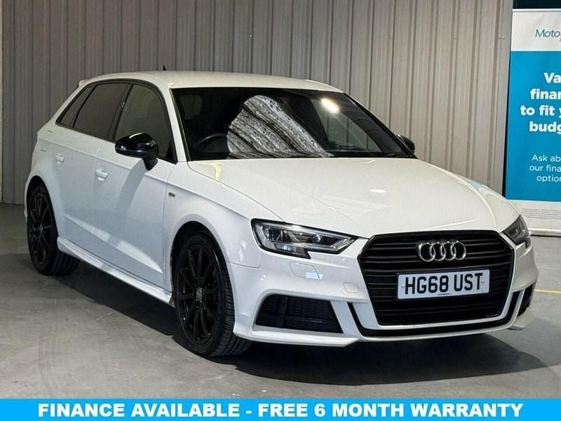 Used Audi A3 Sportback Black Edition 116 HP (85 kW) 2019 White Hatchback