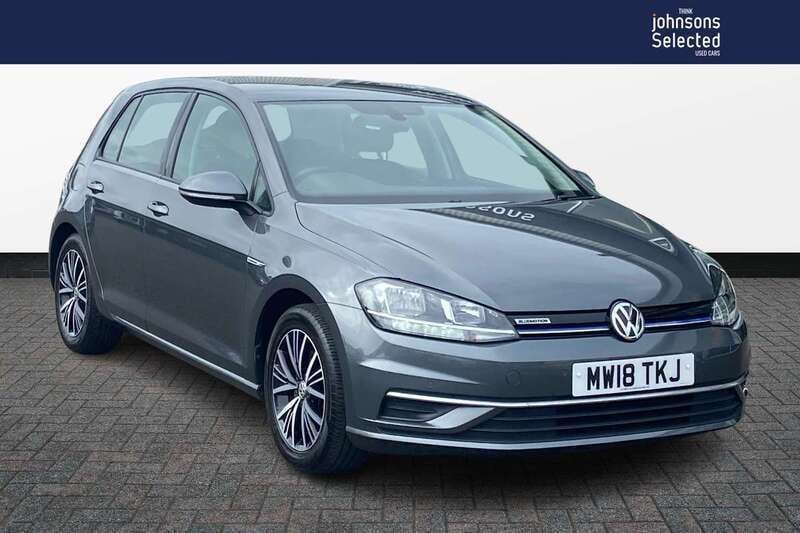 Grey Used 2018 VW Golf VII SE Hatchback | £12,750 (Good price) - Image 1/4