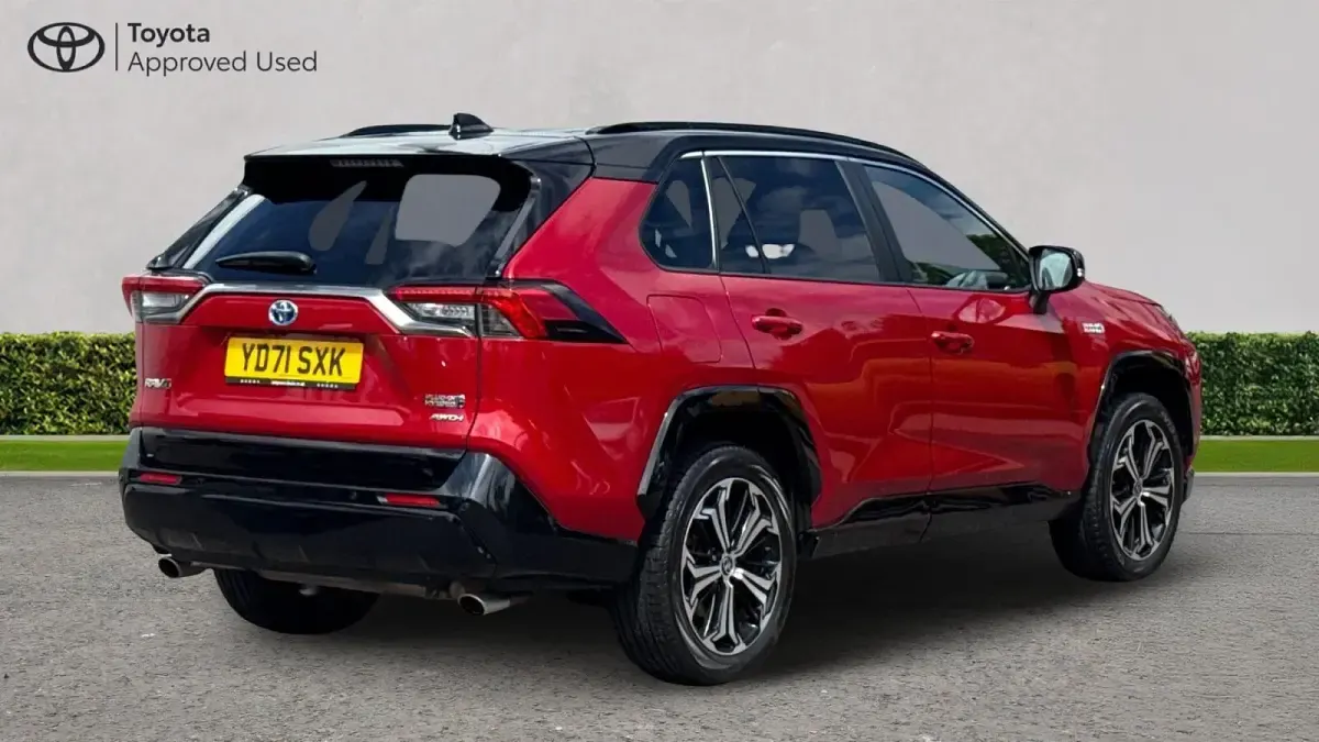 Used Toyota RAV4 Hybrid 306 HP (225 kW) 2021 Scarlet flare bitone SUV