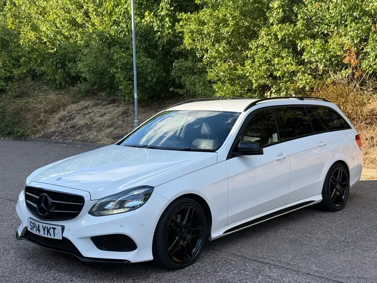 Used Mercedes E300 AMG 2014 White Estate