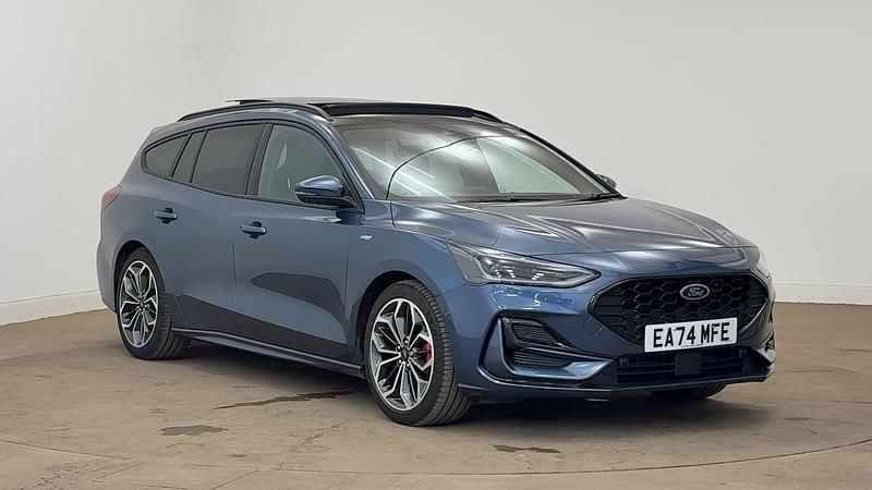 Blue Used 2024 Ford Focus ST-Line X Estate | £23,995 (Expensive) - Image 1/4