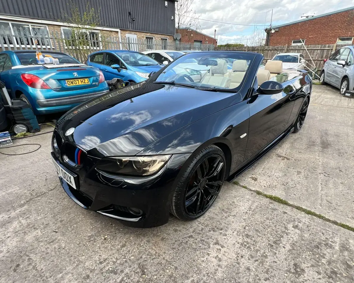 Used BMW 320 Cabriolet M Sport 2007 Black Cabriolet