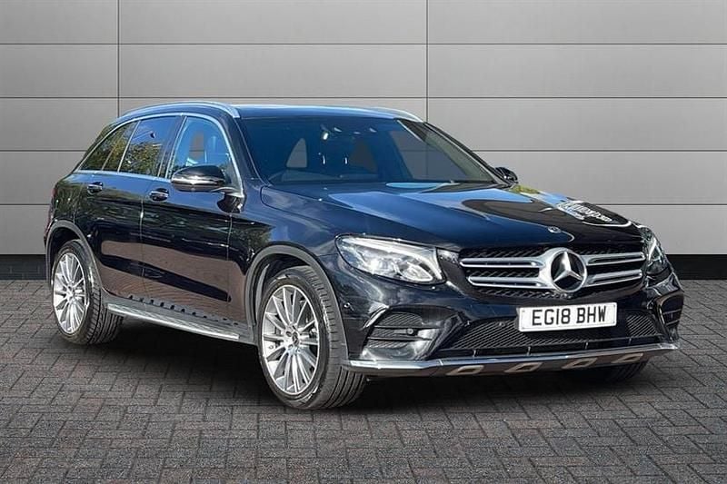 Obsidian black Used 2018 Mercedes GLC250 AMG Line Premium Estate | £22,490 (Fair price) - Image 1/4