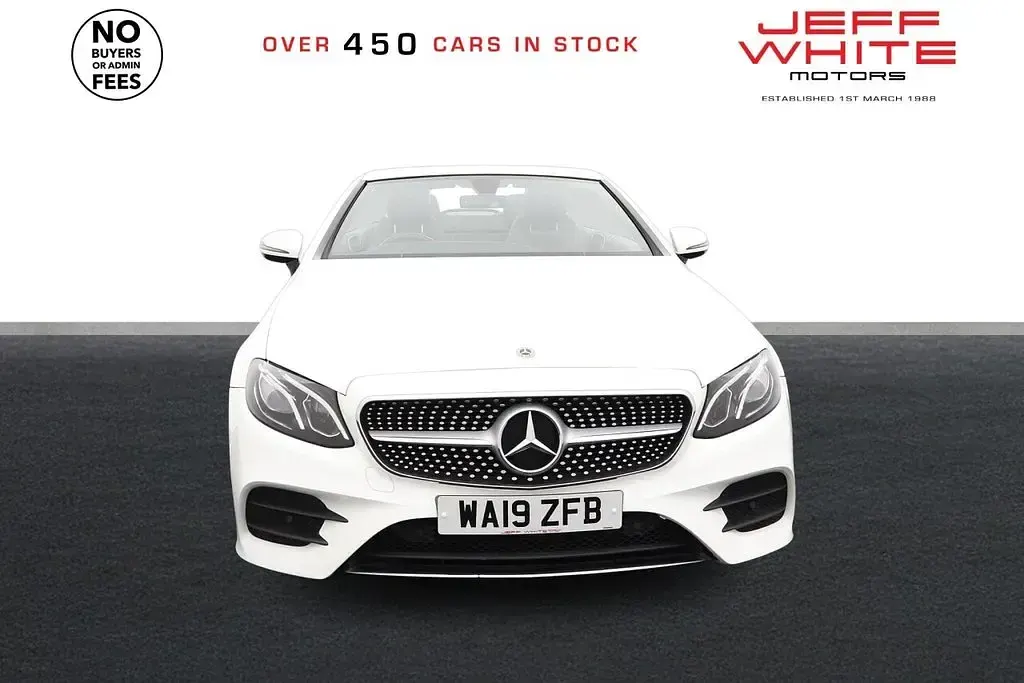 Used Mercedes E300 AMG line 245 HP (180 kW) 2019 White Cabriolet
