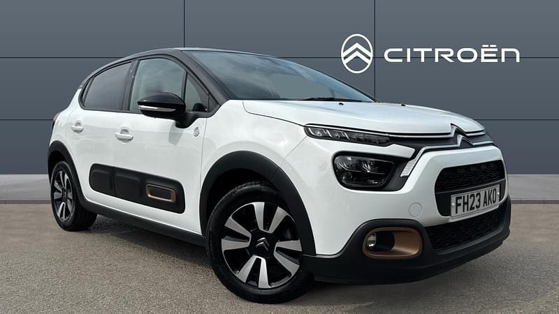 White Used 2023 Citroën C3 PureTech Hatchback | £12,029 (Fair price) - Image 1/3