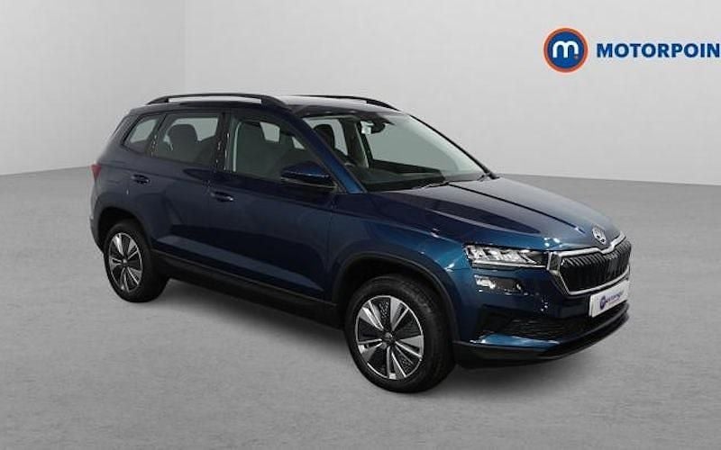 Blue Used 2022 Skoda Karoq SE Drive SUV | £20,299 (Fair price) - Image 1/4