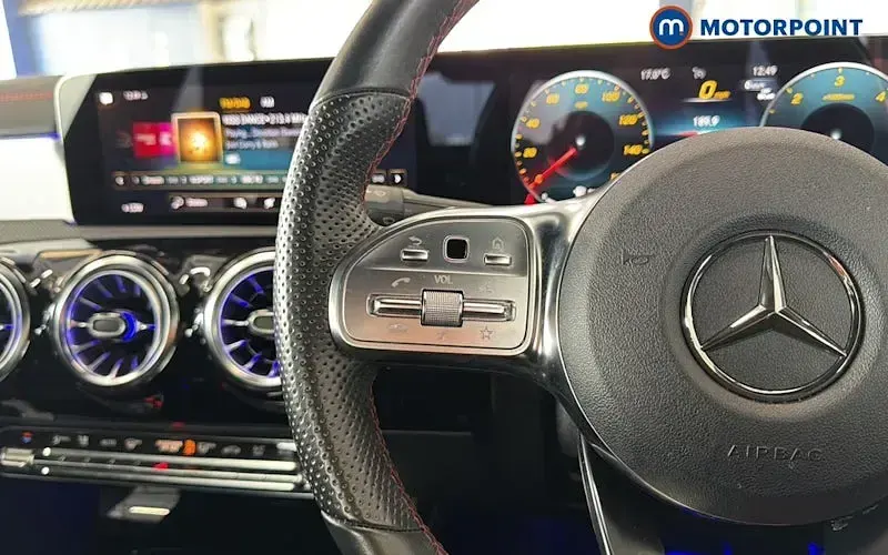 Used Mercedes CLA220 AMG line 190 HP (139 kW) 2023 Black Coupe