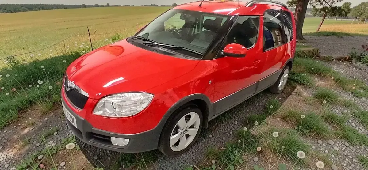 Used Skoda Roomster 105 HP (77 kW) 2008 Red MPV
