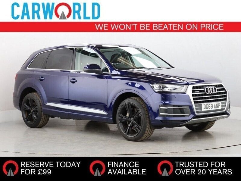 Blue Used 2019 Audi Q7 Sport SUV | £20,400 (Fair price) - Image 1/3