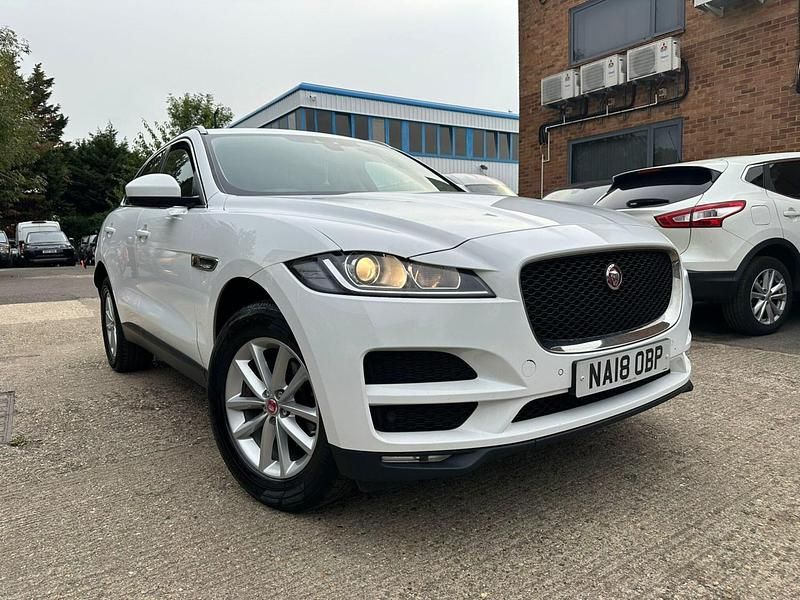 White Used 2018 Jaguar F-Pace R-Sport SUV | £16,425 (Fair price) - Image 1/4