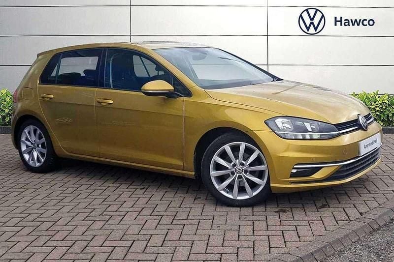 Yellow Used 2018 VW Golf VII GT Hatchback | £10,995 (Good price) - Image 1/4
