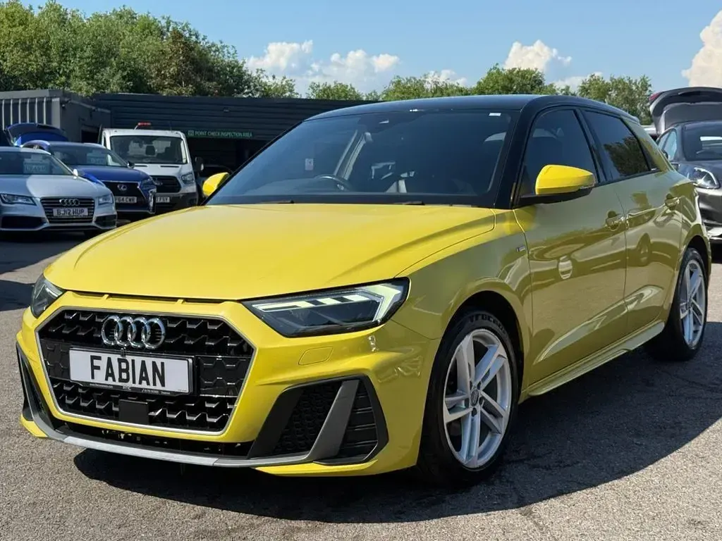 Used Audi A1 Sportback S-Line 116 HP (85 kW) 2019 Yellow Hatchback