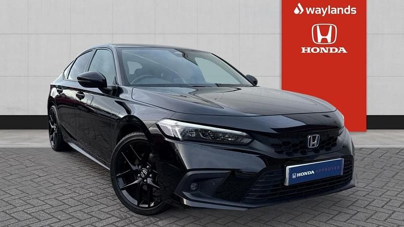 Black Used 2022 Honda Civic Sport Hatchback | £22,491 (Fair price) - Image 1/4