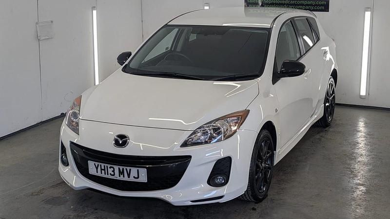 Begagnad Mazda 3 Edition 105 HK (77 kW) 2013 Vit Halvkombi