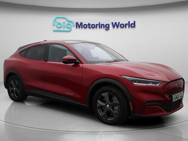 Red Used 2021 Ford Mustang Mach-E Extended Range SUV | £21,600 (Good price) - Image 1/4