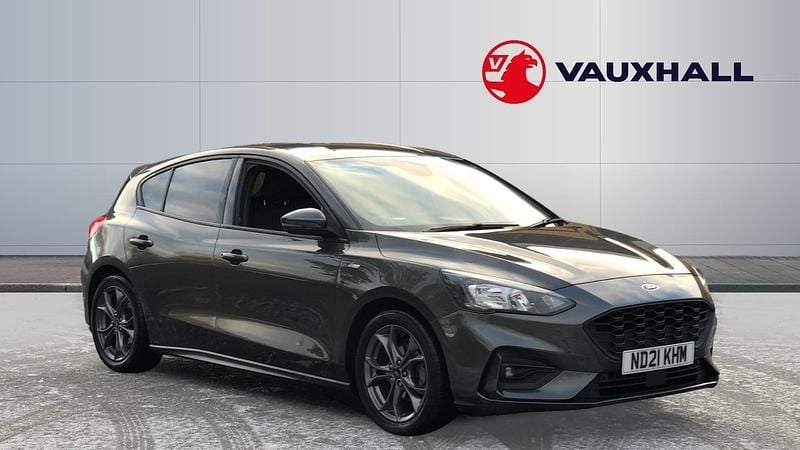 Grey Used 2021 Ford Focus ST-Line Hatchback | £12,255 (Good price) - Image 1/3