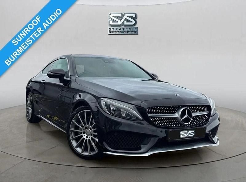 Used Mercedes C220 AMG Line Premium Plus 170 HP (125 kW) 2016 Black Coupe