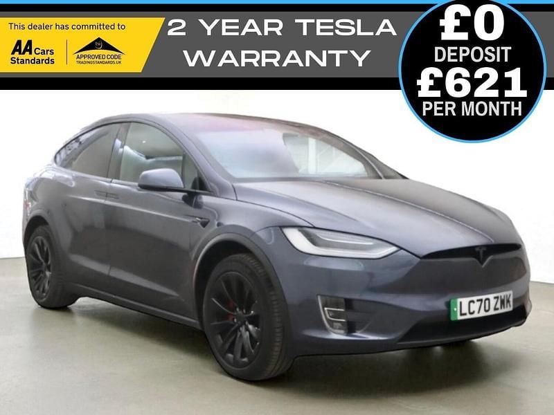 Grey Used 2020 Tesla Model X Performance SUV | £34,990 (Fair price) - Image 1/4