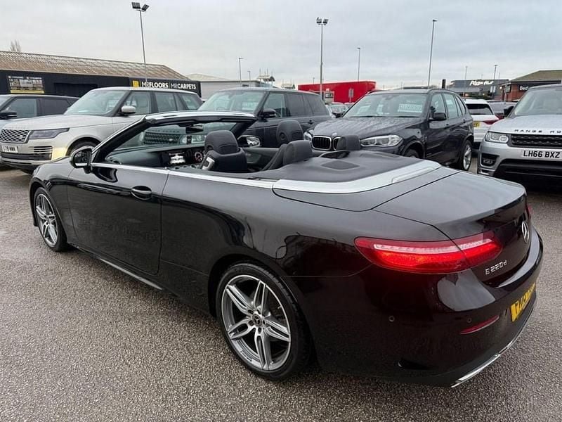 Used Mercedes E220 AMG line 194 HP (142 kW) 2018 Black Cabriolet