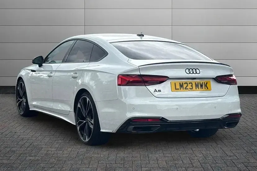 Used Audi A5 Sportback Black Edition 148 HP (108 kW) 2023 Glacier white Hatchback